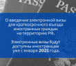  Единая электронная виза для въезда иностранных граждан в РФ с 1 января 2021 – принят новый законопроект.